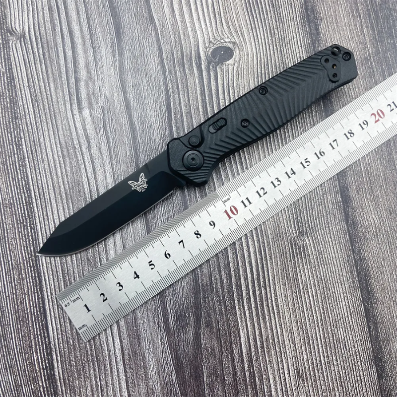 Professional Title: Benchmade 8551 Mediator Auto: Safety Orange S90V Tactical Folder