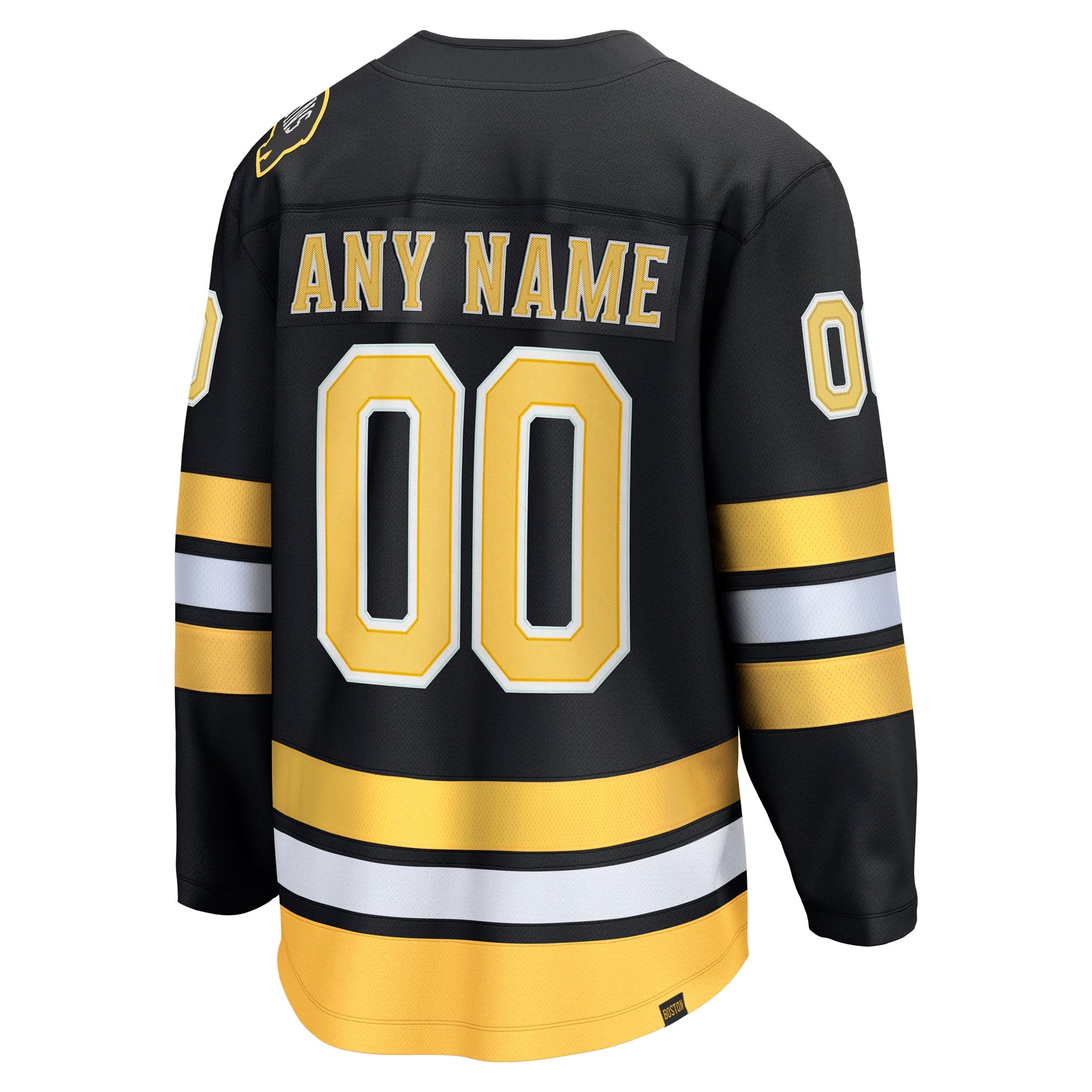 Boston Bruins Fanatics Home Breakaway Custom Jersey – Black