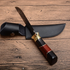 Bowie Straight Hunting Knife Steel 440C Wood Handle