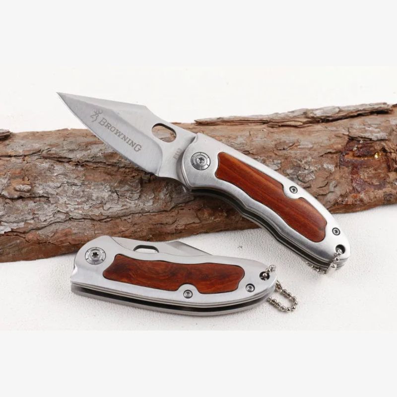 Browning F113: Compact Steel & Wood Pocket Hunting Knife