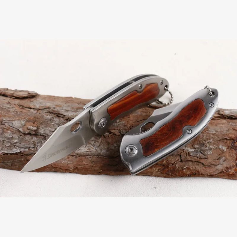 Browning F113: Compact Steel & Wood Pocket Hunting Knife