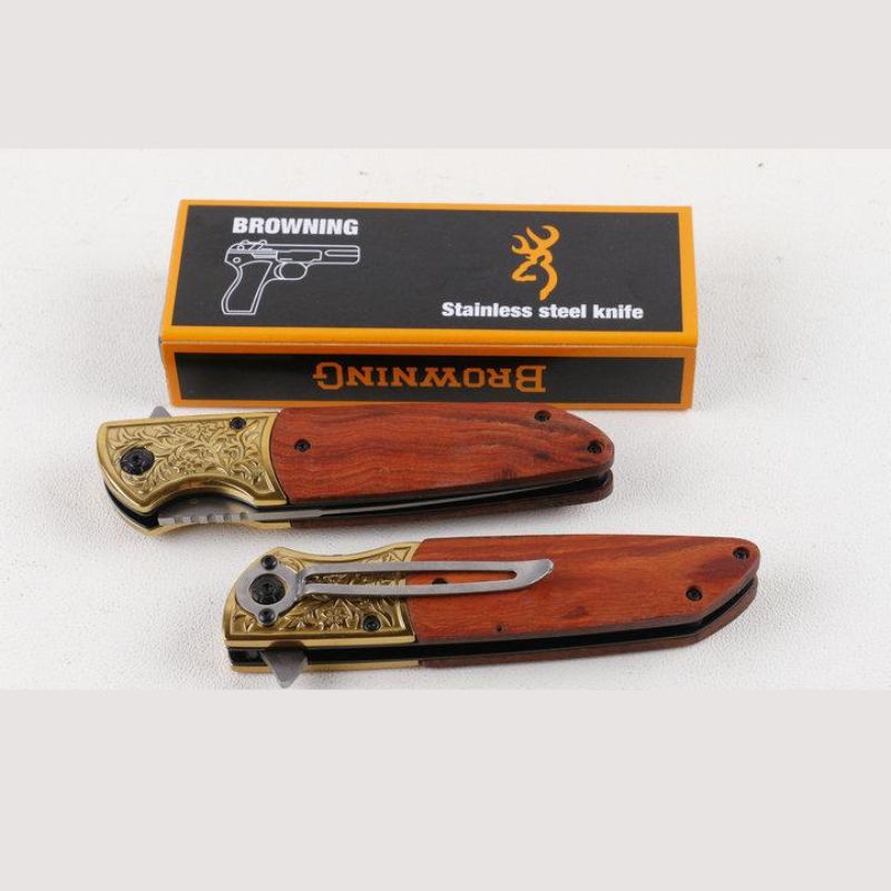 Browning Stainless Steel Hunting Folder: Heavy-Duty Outdoor Utility