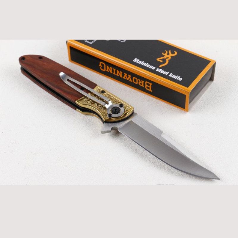 Browning Stainless Steel Hunting Folder: Heavy-Duty Outdoor Utility