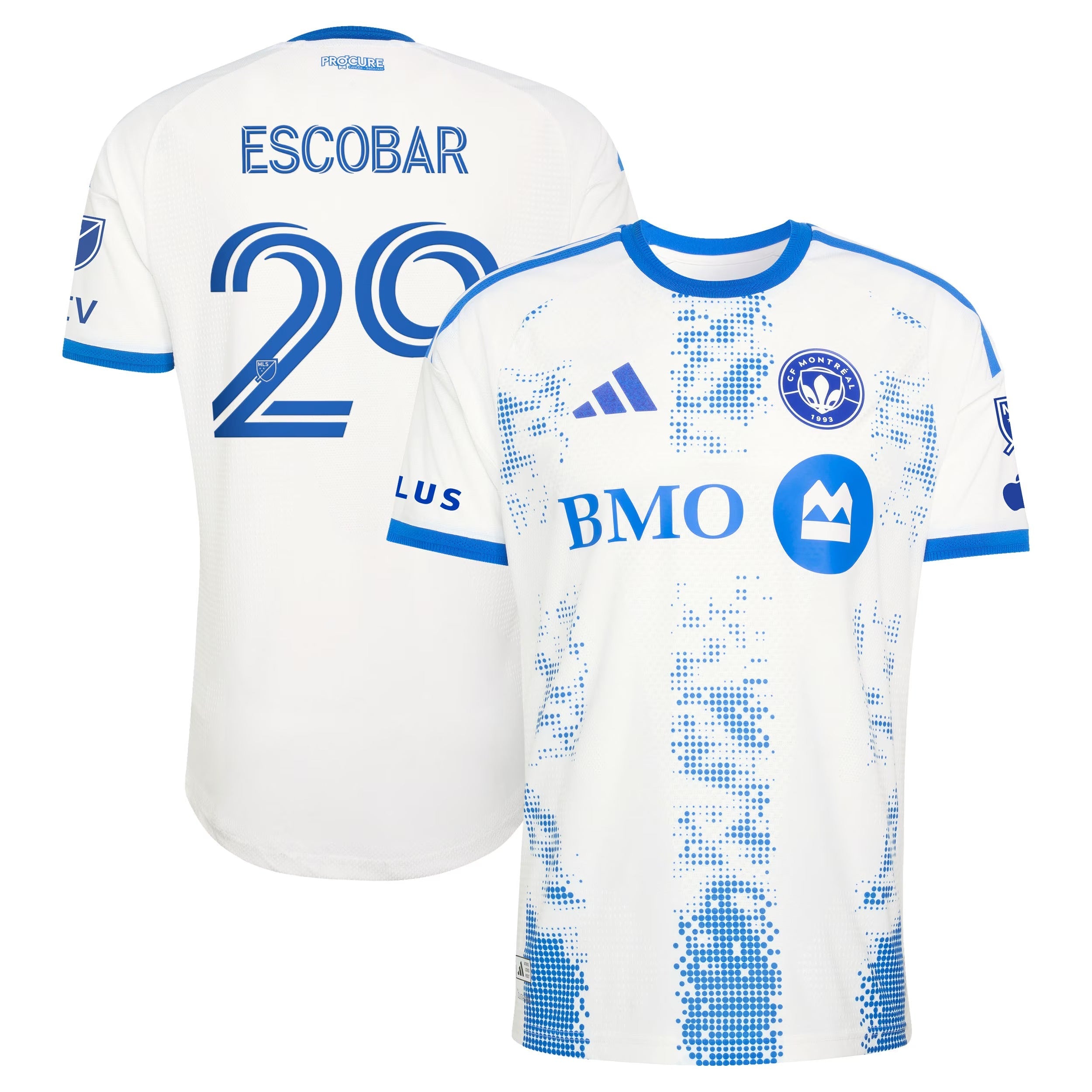 CF Montréal // adidas Franco Escobar #29 Official 2026 The Procure Jersey – White