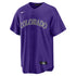 Charlie Blackmon Colorado Rockies Nike Alternate Player Name Authentic T-shirt - Purple