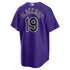 Charlie Blackmon Colorado Rockies Nike Alternate Player Name Authentic T-shirt - Purple