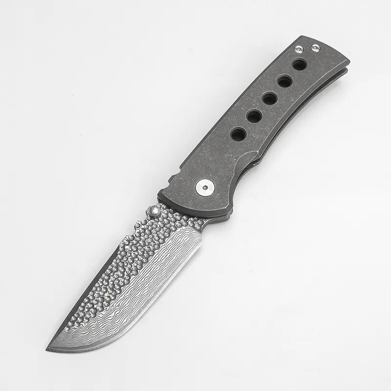 Chaves Redencion 228 Tactical Folder: 9.30" Heavy-Duty Hunter | TC4 Titanium & Carbon Fiber