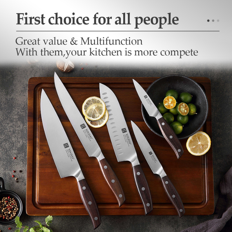 Chef Knife Germany 1.4116 Stainless Steel 5PCS For Kitchen
