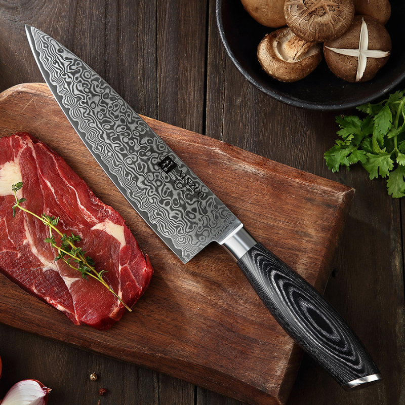 Chef Knife Japanese Style VG10 Damascus For Kitchen