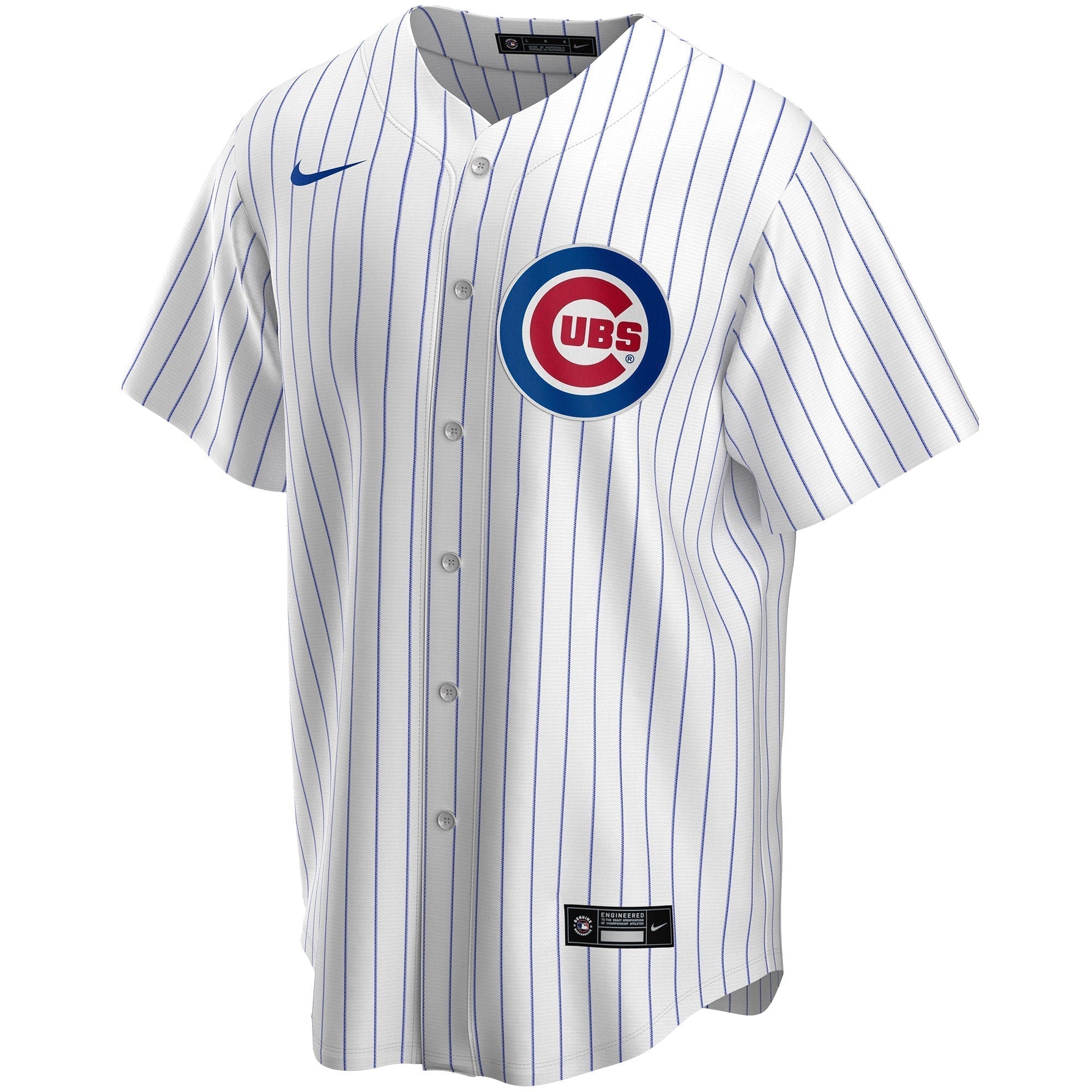 Chicago Cubs Nike Home Custom Authentic T-shirt - White