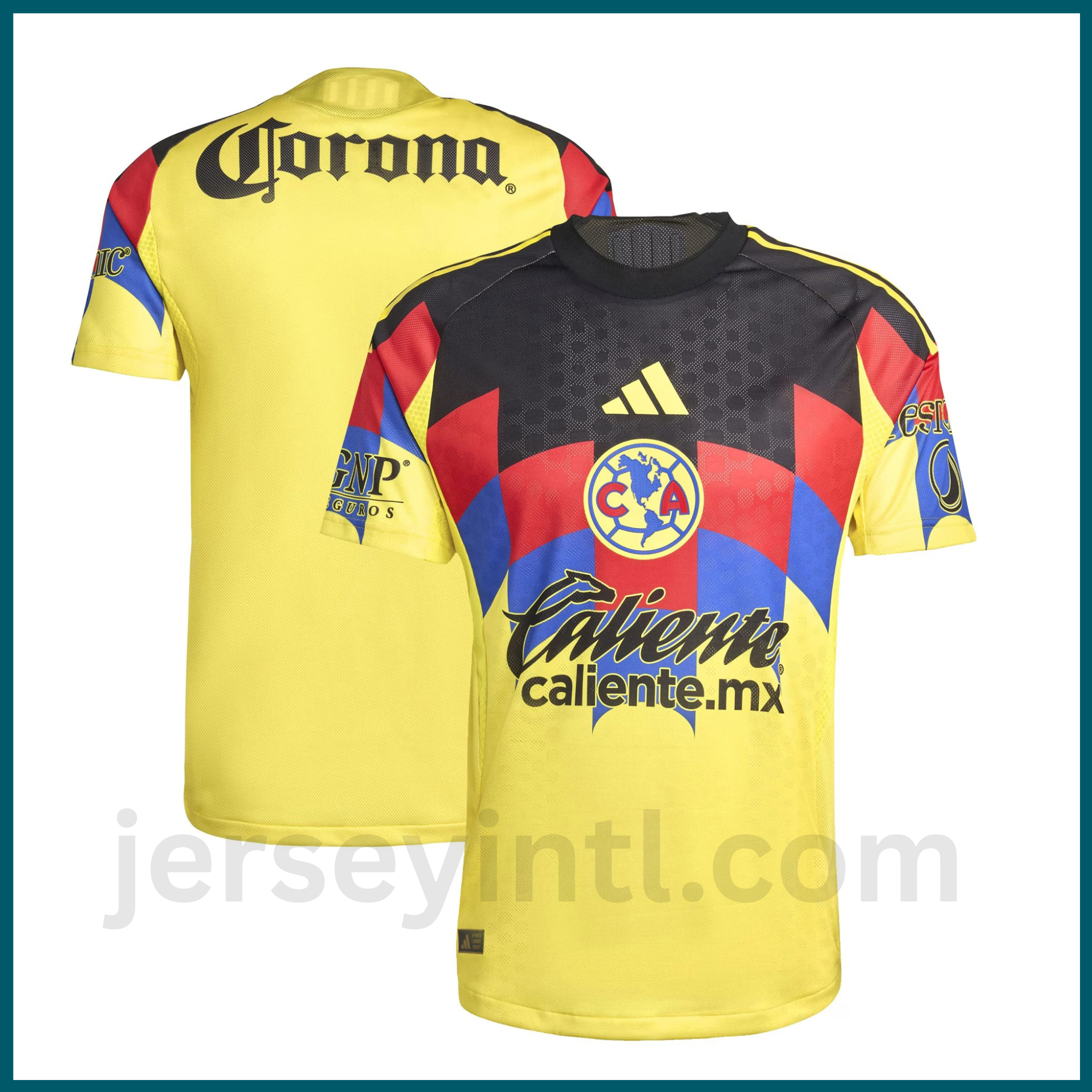 Club América 2025/26 Home Authentic Jersey by adidas – Men's Soccer Jersey – Yellow