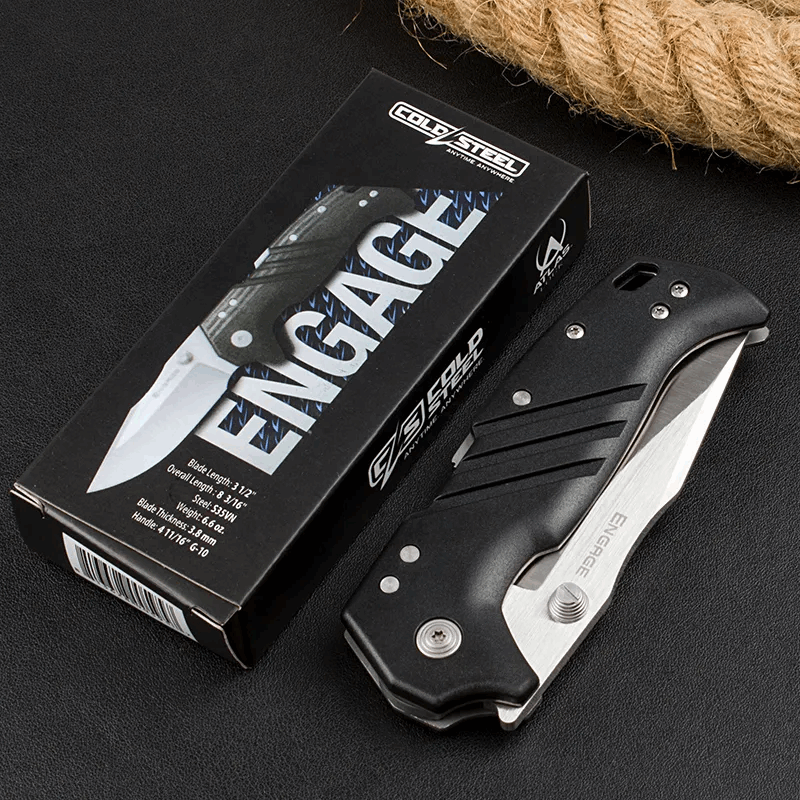 Cold Steel Engage Folding Knife For Outdoor Camping Hunting