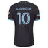 Colorado Rapids // adidas Paxten Aaronson #10 Official 2026 Colorful Colorado On-Field Patch Jersey – Black