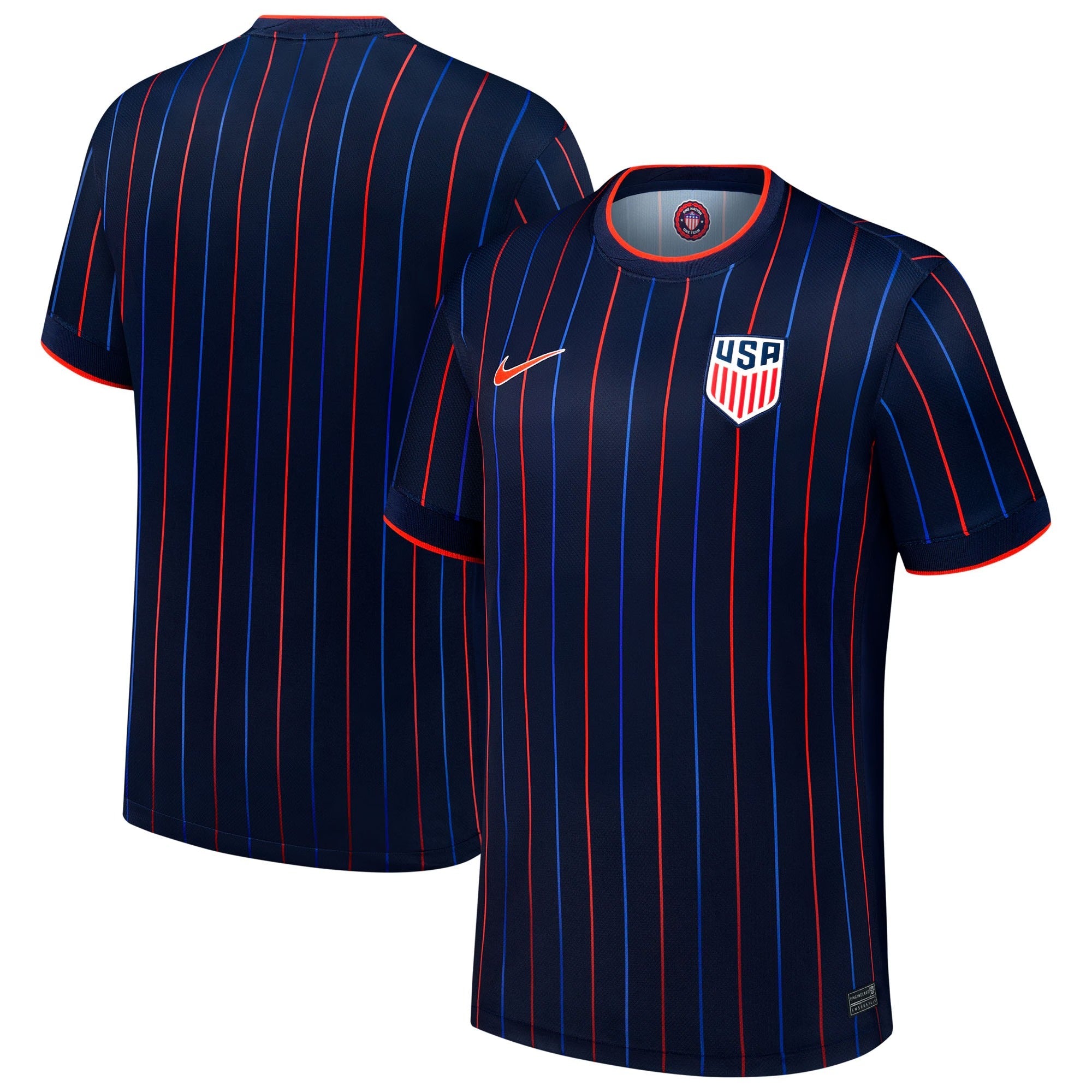 Custom USA Soccer Away Jersey 2025 – Navy Blue – Personalized Name & Number