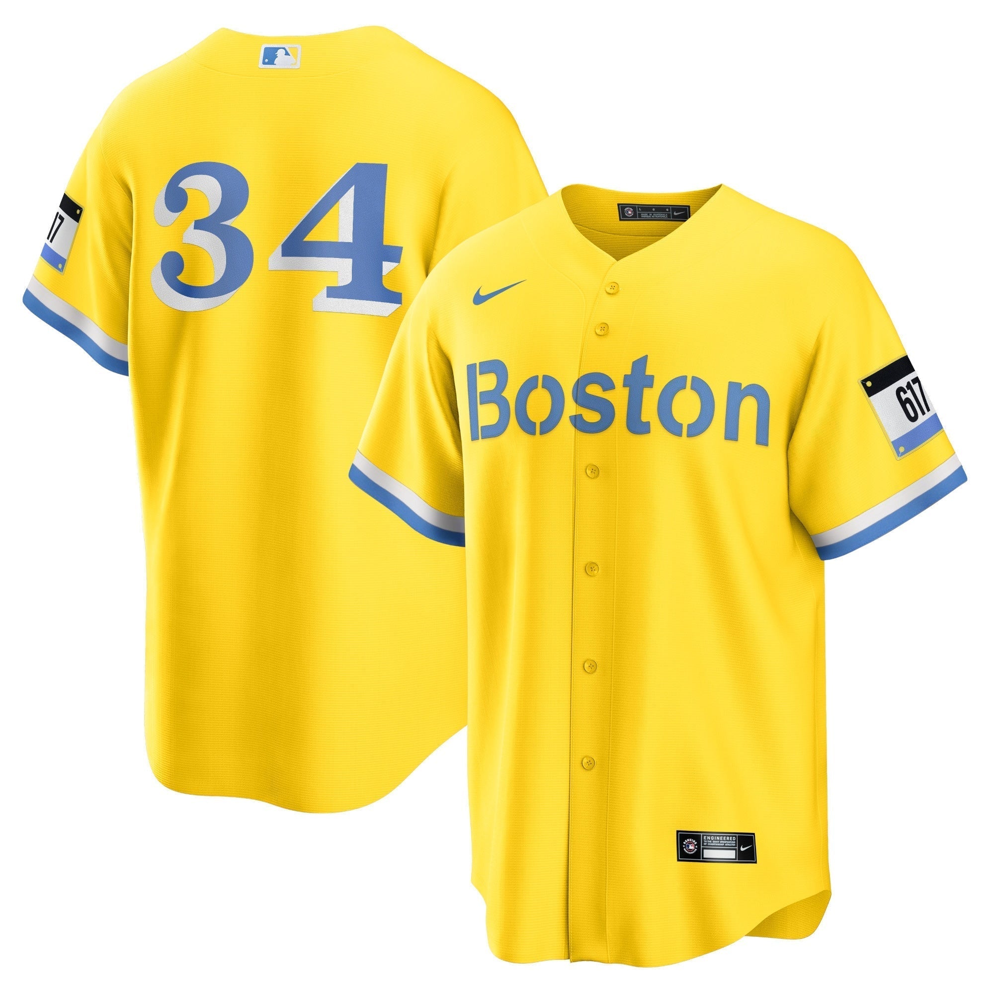 David Ortiz Boston Red Sox Nike Retired Player City Connect Authentic T-shirt - Gold