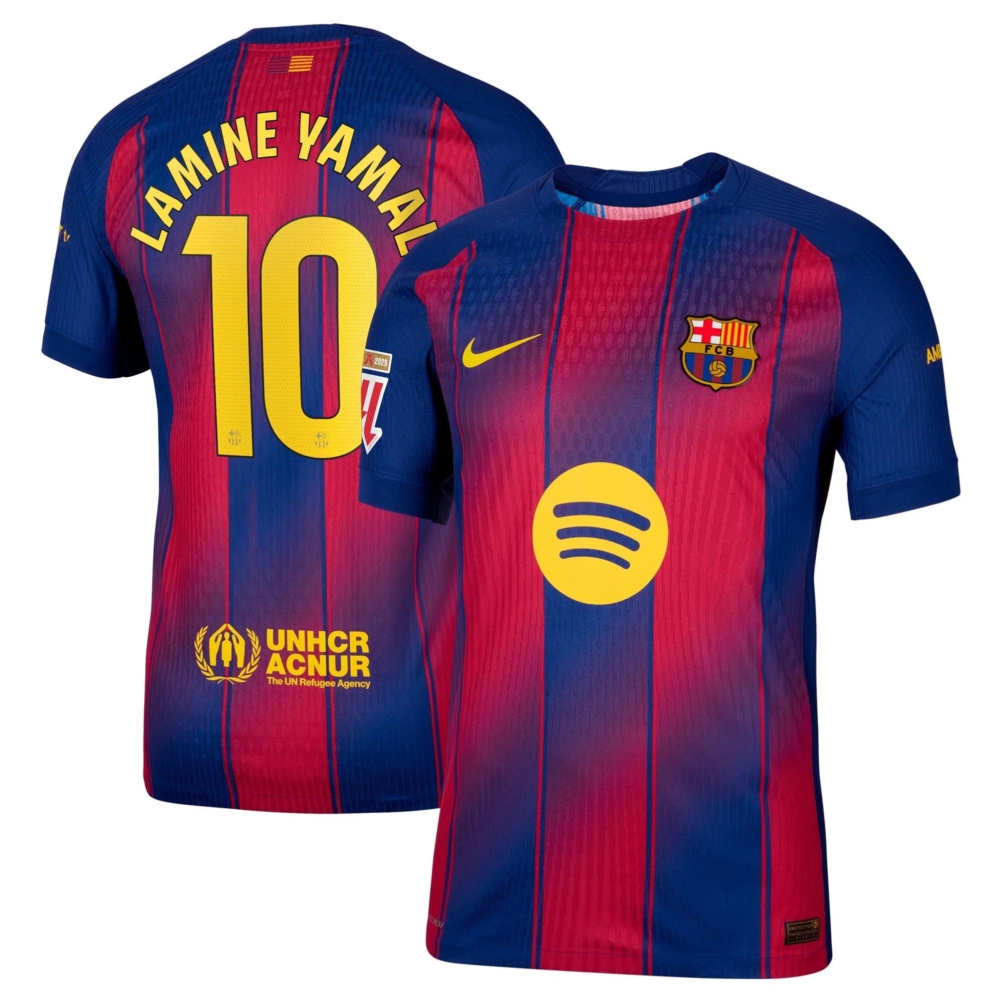 FC Barcelona Home Football Jersey 2025/26 - Blue/Garnet Shirt - Player #10 (Yamal)