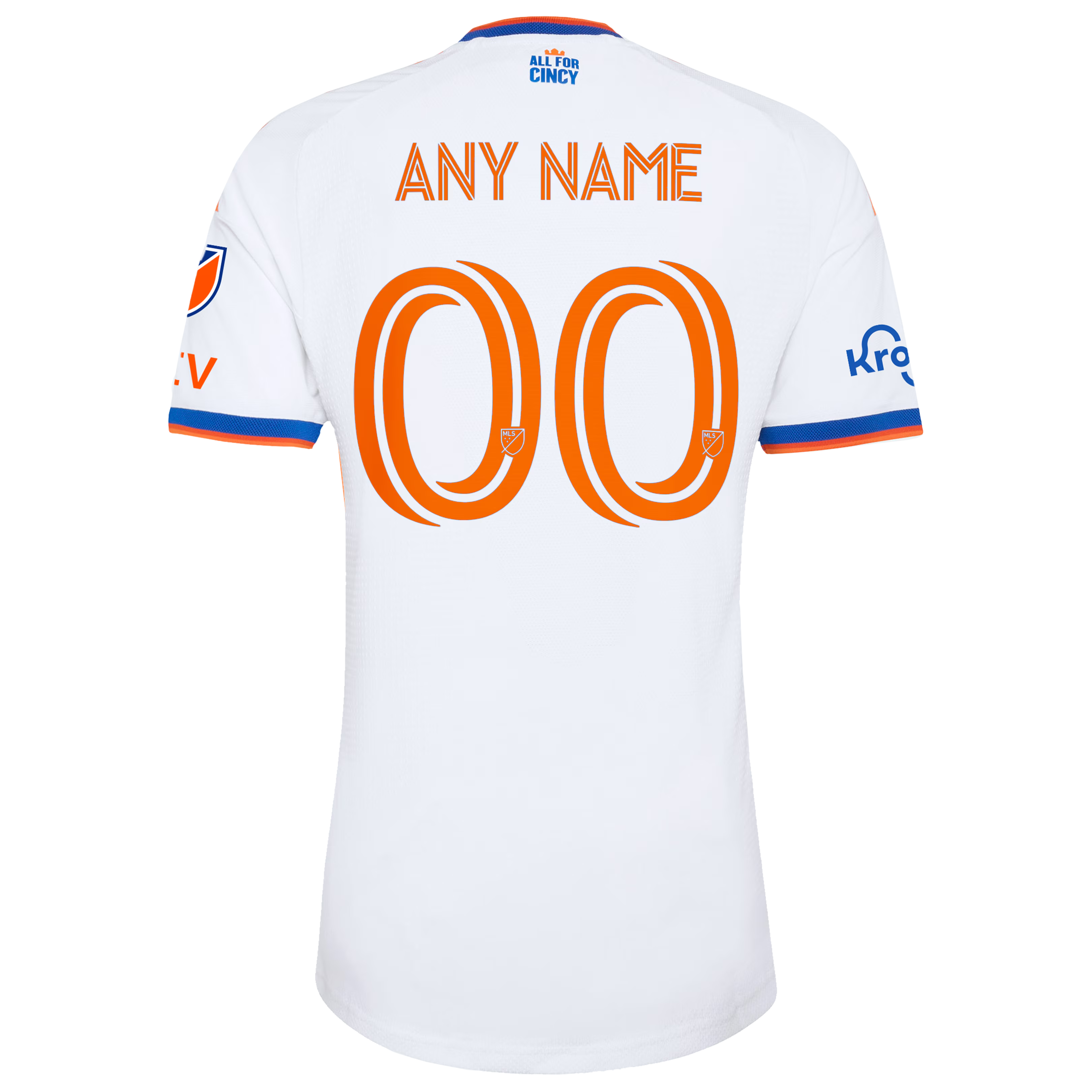 FC Cincinnati // adidas Official 2026 The Seven Hills On-Field Patch Custom Jersey – White