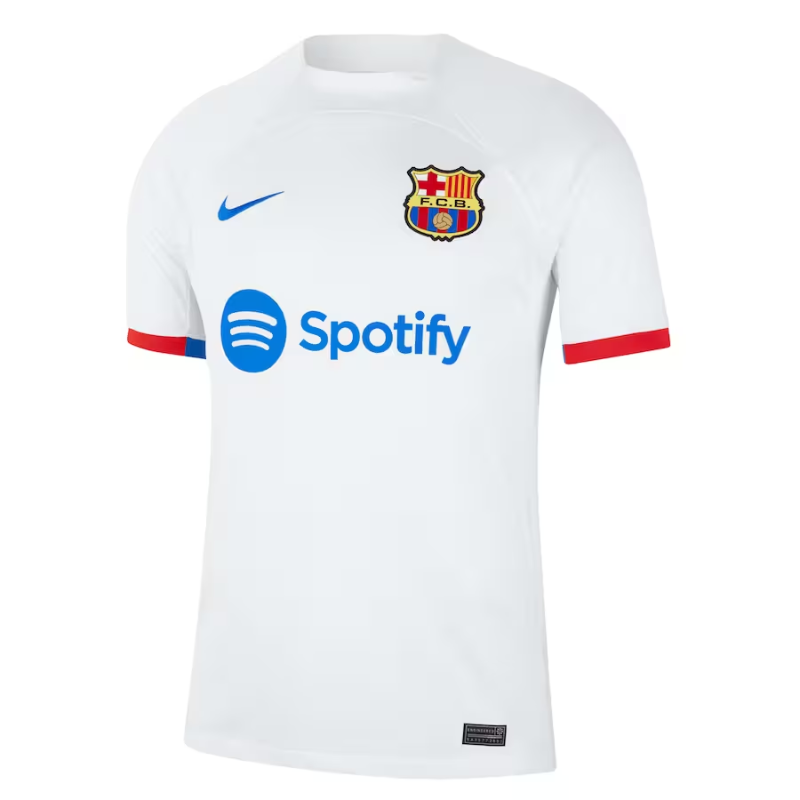 Fc Barcelona Nike 2023/24 Away Custom Authentic T-shirt - White