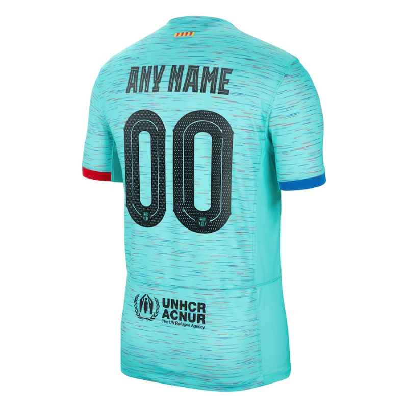 Fc Barcelona Nike 2023/24 Third Customized Authentic T-shirt - Aqua