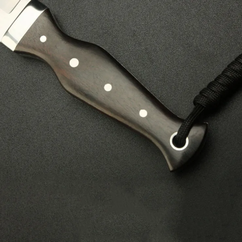 Fixed blade knife aus10a 60hrc satin blade For Hunting
