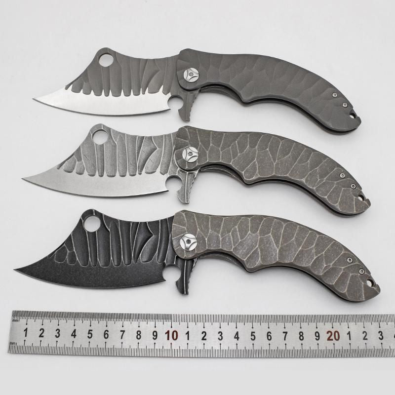 Ganondorf Rugged Titanium Tactical: 23.5 cm Oversized Folder | TC4 Alloy | Ball Bearing Pivot