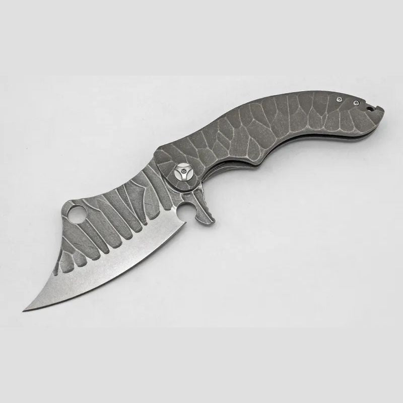 Ganondorf Rugged Titanium Tactical: 23.5 cm Oversized Folder | TC4 Alloy | Ball Bearing Pivot