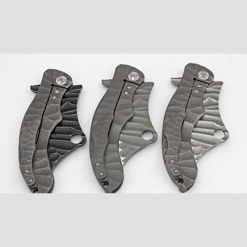 Ganondorf Rugged Titanium Tactical: 23.5 cm Oversized Folder | TC4 Alloy | Ball Bearing Pivot