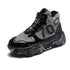 Furry Chunky Sneakers Women Graffiti Sole Winter Shoes