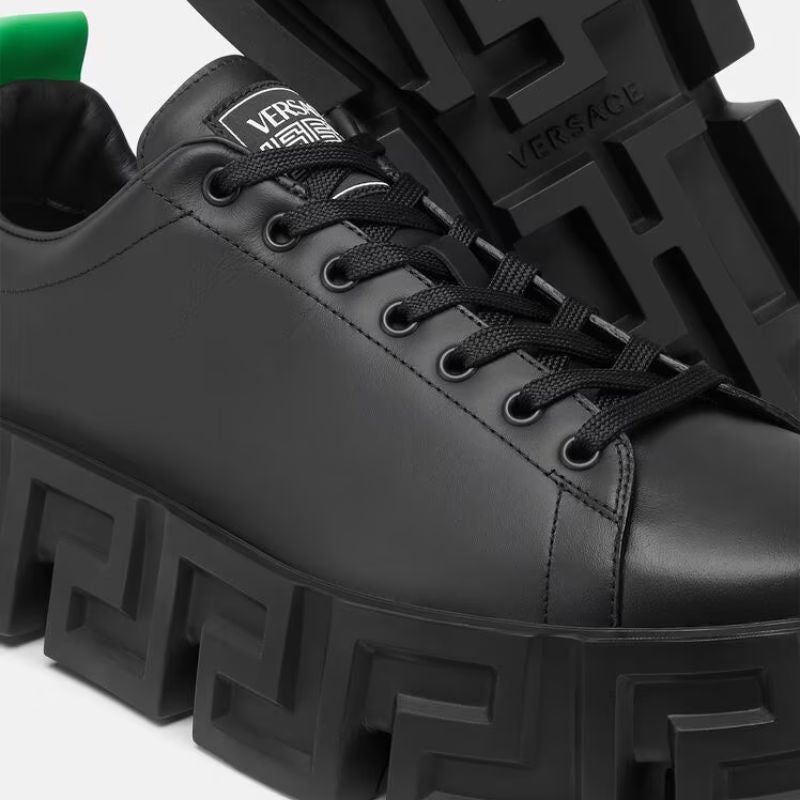 Greca Labyrinth Sneakers Luxury Green+Black - Nevada Shoe
