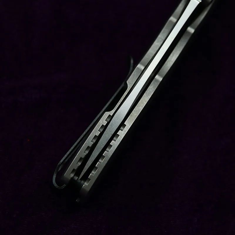 Hinderer 0562CF Slicer: 209mm Tactical Folder | Ceramic Bearing System | Titanium & Carbon Fiber