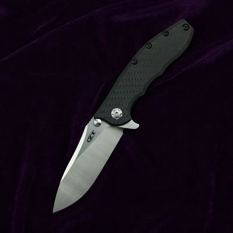 Hinderer 0562CF Slicer: 209mm Tactical Folder | Ceramic Bearing System | Titanium & Carbon Fiber