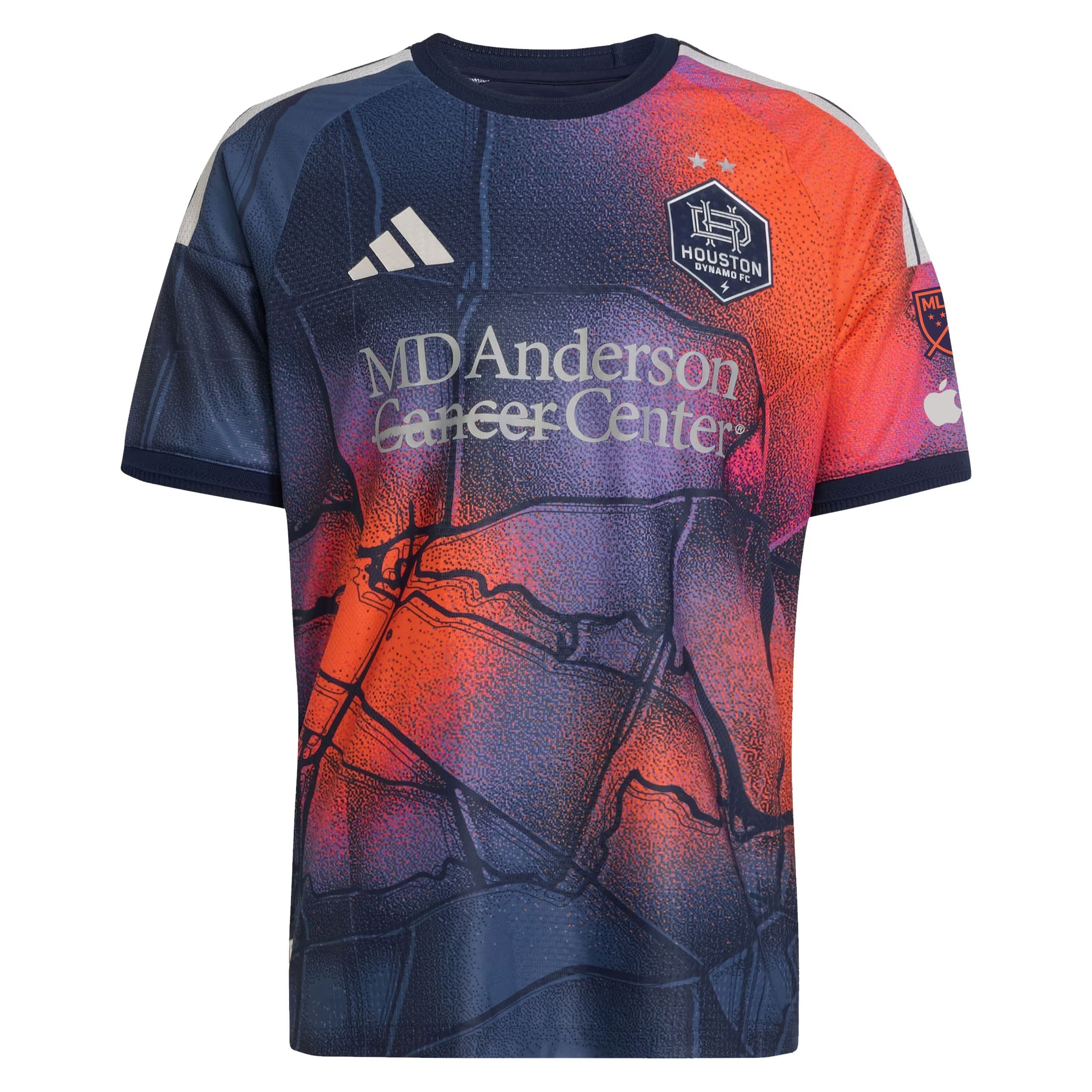 Houston Dynamo FC // adidas Official 2026 Mission Control On-Field Patch Custom Jersey – Blue