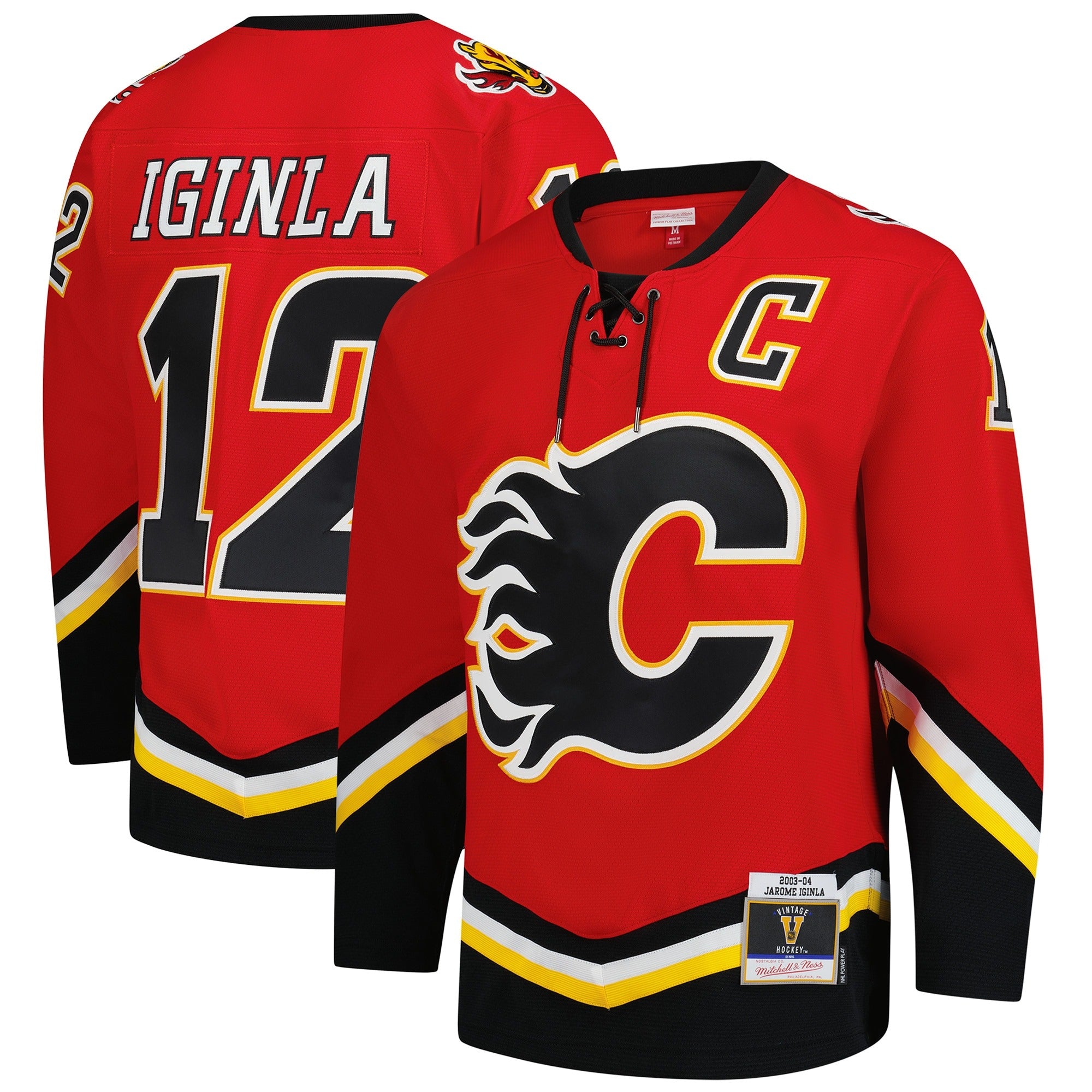 Jarome Iginla Calgary Flames Mitchell & Ness 2003-04 Power Play Jersey – Red