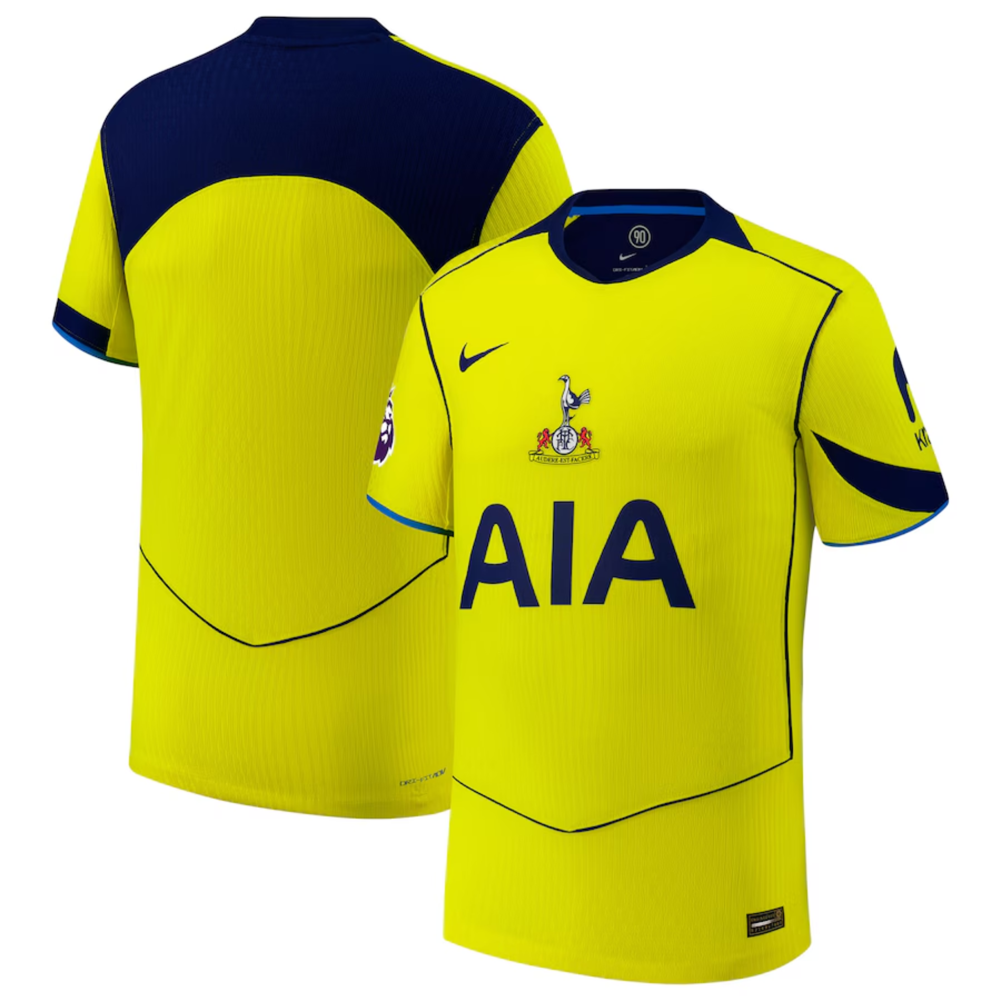 Men's Tottenham Hotspur Nike 2025/26 Third Authentic Jersey with Patch - Yellow