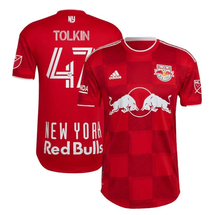 John Tolkin New York Red Bulls  2022 1Ritmo Player Jersey - Red - Jersey Teams World