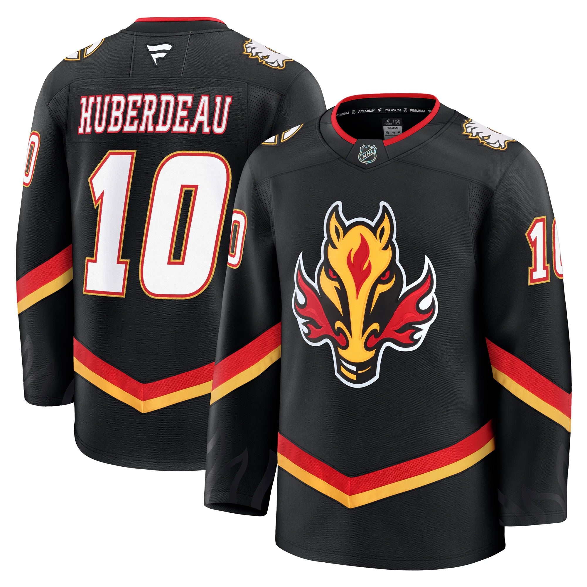 Jonathan Huberdeau Calgary Flames Fanatics Premium Alternate Jersey – Black "Blasty" Edition