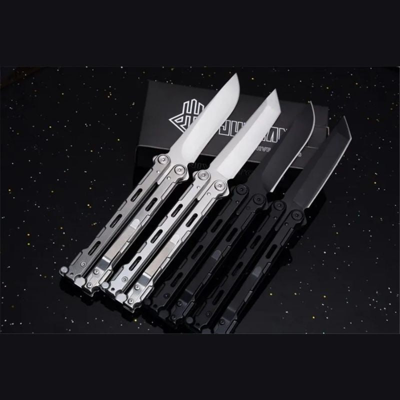 JunLang 03AB All-Steel Hunting Knife: 210mm Heavy-Duty Folder | 58HRC Corrosion Resistant