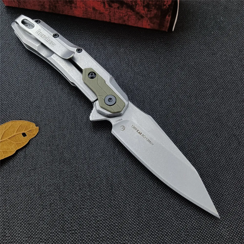Kershaw 1369 Silver Art Knife: Slim G10 & 8Cr13MoV EDC Folder