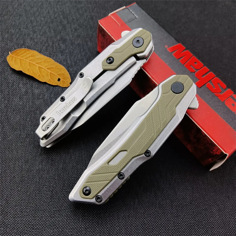 Kershaw 1369 Silver Art Knife: Slim G10 & 8Cr13MoV EDC Folder