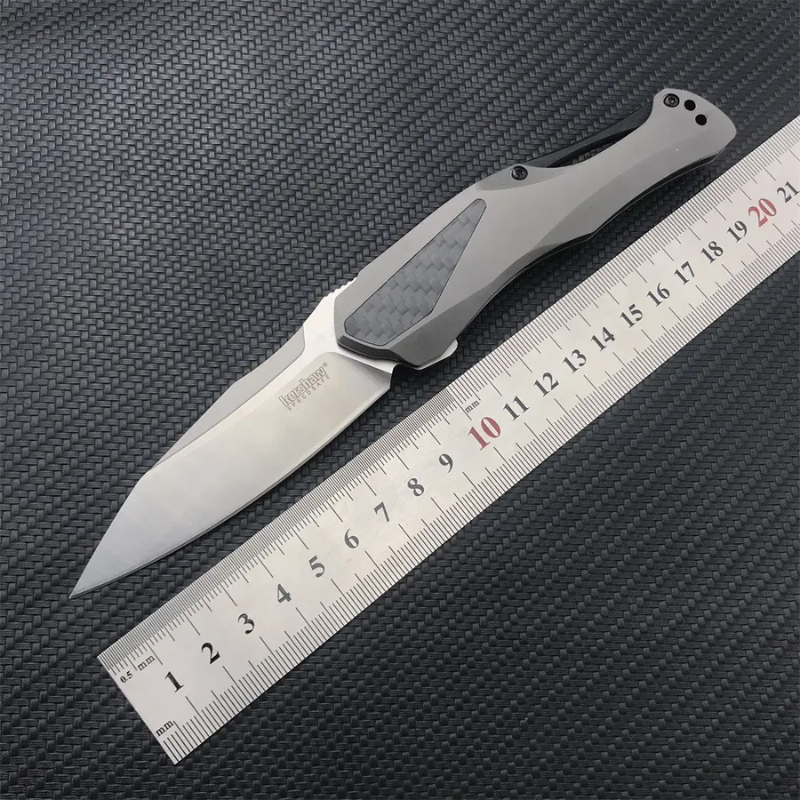 Kershaw 5500 Launch Series: Carbon Fiber & Black Aluminum D2 Folder