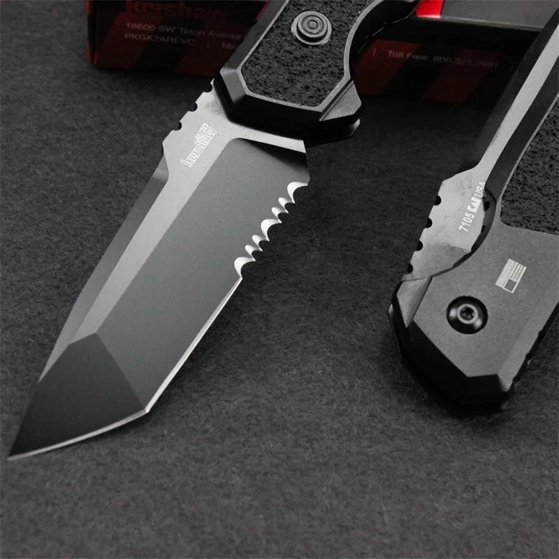 Kershaw 7105 Automatic: Titanium-Coated Blade | T6 Aluminum Alloy Tactical Folder