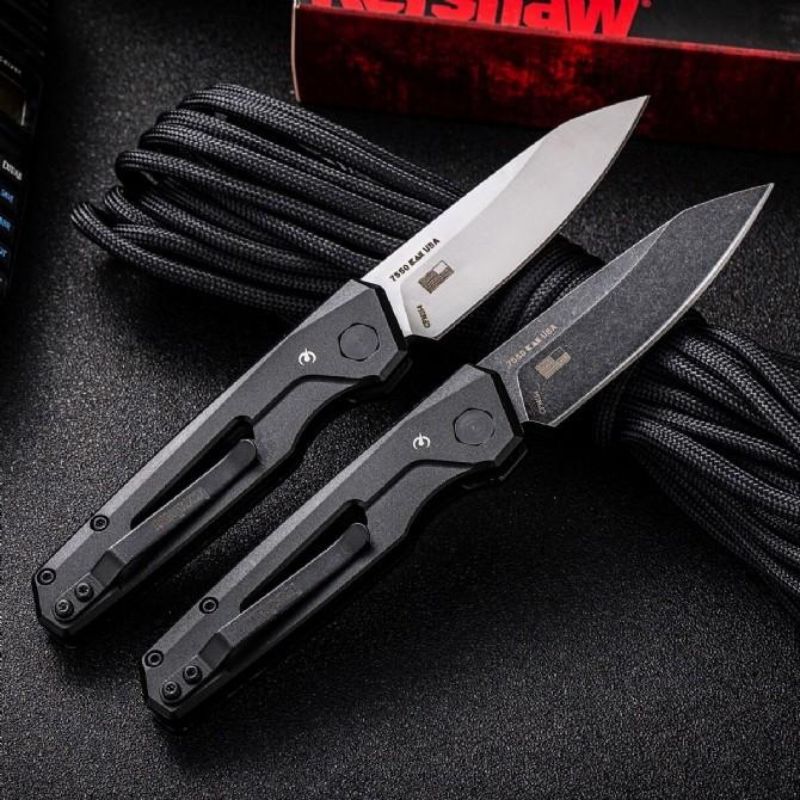 Kershaw Tactical Series: CPM 154 Steel | 61 HRC Black Stonewash | Aviation Aluminum