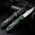 Kershaw 7600 Launch Automatic: Forest Green T6 Aluminum | Titanium-Plated Hunting Folder