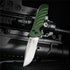 Kershaw 7600 Launch Automatic: Forest Green T6 Aluminum | Titanium-Plated Hunting Folder