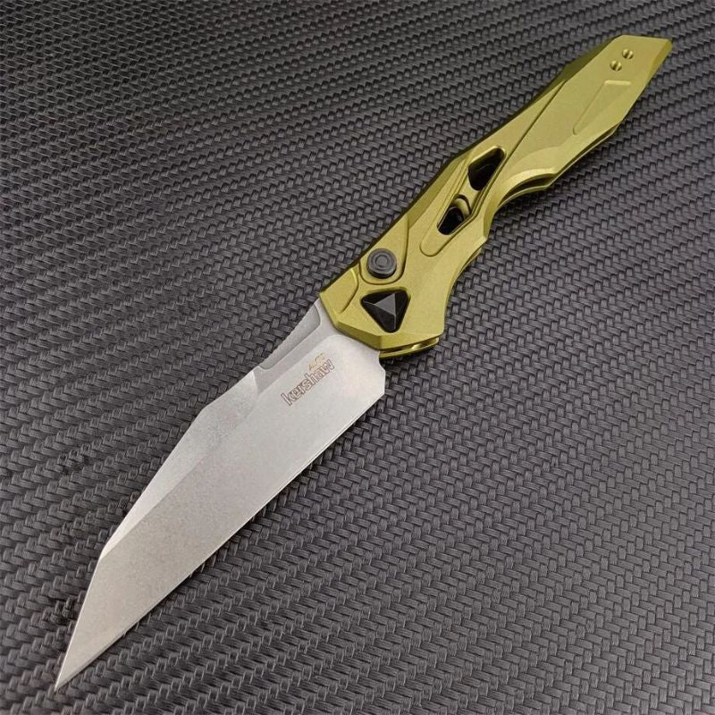 Kershaw 7650 AUTO Knife: 20.2 cm Full-Size Tactical | 60 HRC Ultralight Aluminum