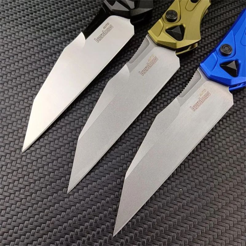 Kershaw 7650 AUTO Knife: 20.2 cm Full-Size Tactical | 60 HRC Ultralight Aluminum