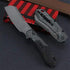 Kershaw 7850 Automatic Knife: 197 mm Tactical Hunter | Carbon Fiber & 6061-T6 Aluminum | Black Stonewash