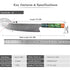 KnivesCollection™ | 8" Damascus Chef Knife | VG10 Core & Unique Stabilized Wood Handle