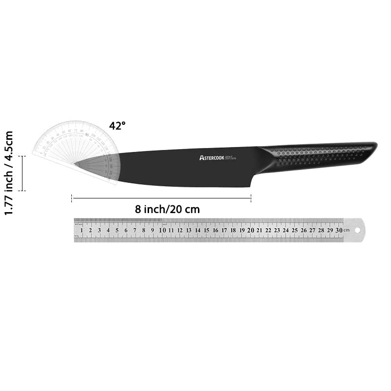 KnivesCollection™ 8" Chef Knife – High-Carbon German Stainless Steel Kitchen Knife with Ergonomic Handle