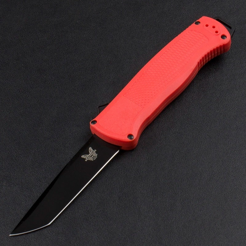 knivescollection™ bm5370fe folding utility knife – cpm-cruwear blade, cf-elite handle